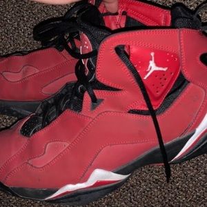 Jordan 7s red and black